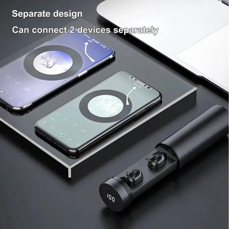 B9 fone de ouvido Bluetooth sem fio, intra-auricular binaural, metal fosco, IPX6