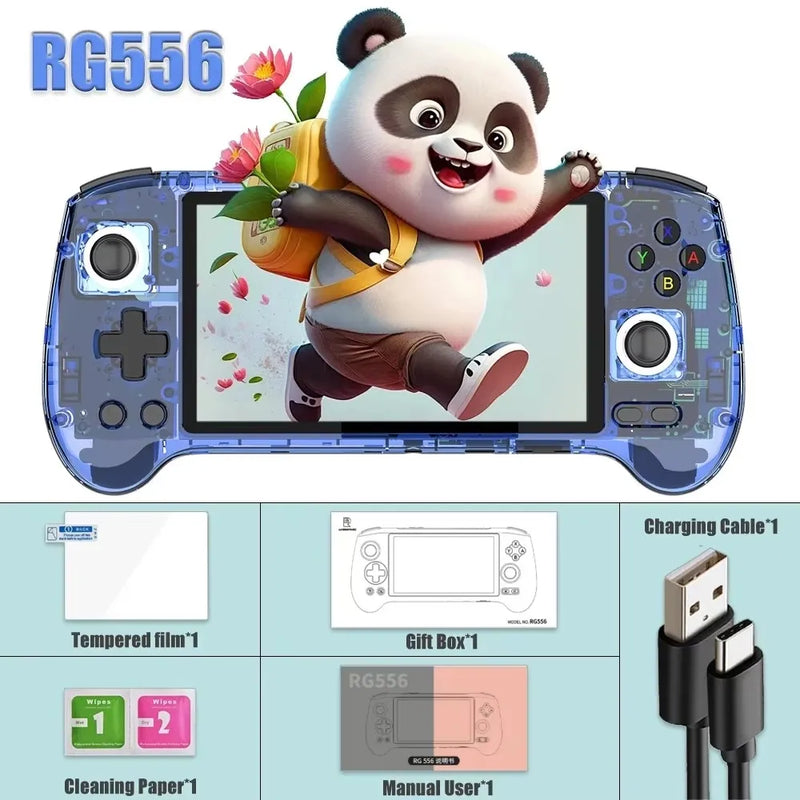 Anbernic rg556 console de jogos portátil 5.48 polegadas tela amoled 1080*1920 a