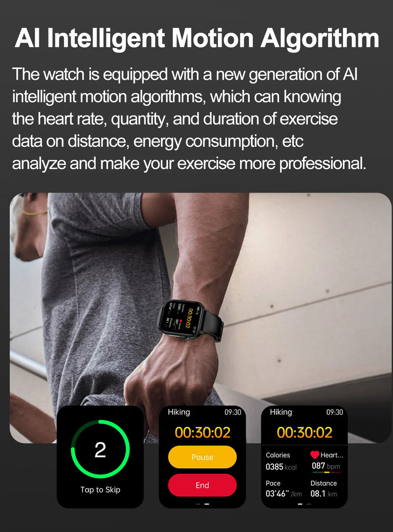 2025 New ECG+PPG Smart Watch Women Heart Rate Blood Lipid Uric Acid Women Menstrual Health Tracker Smartwatches For Android iOS