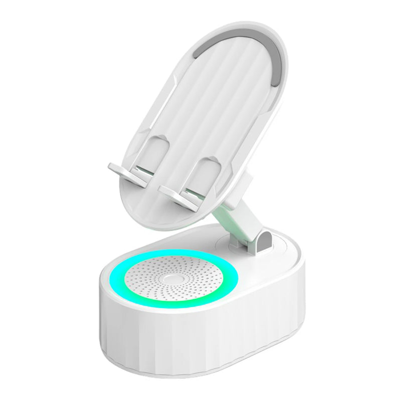 5 in 1 Bluetooth-compatible Audios Power Banks Bracket Rotating Home Smart Wireless Induction Audio Speaker Phone Stand