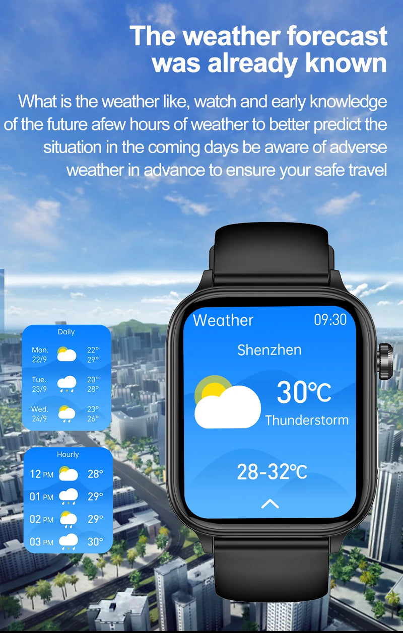 2025 New ECG+PPG Smart Watch Women Heart Rate Blood Lipid Uric Acid Women Menstrual Health Tracker Smartwatches For Android iOS