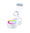 360°rotatable Adjustable FoldingLift-non-slip Phone Holder Wireless Speaker with Colorful Ambient Light 5.3 HDSurround Subwoofer