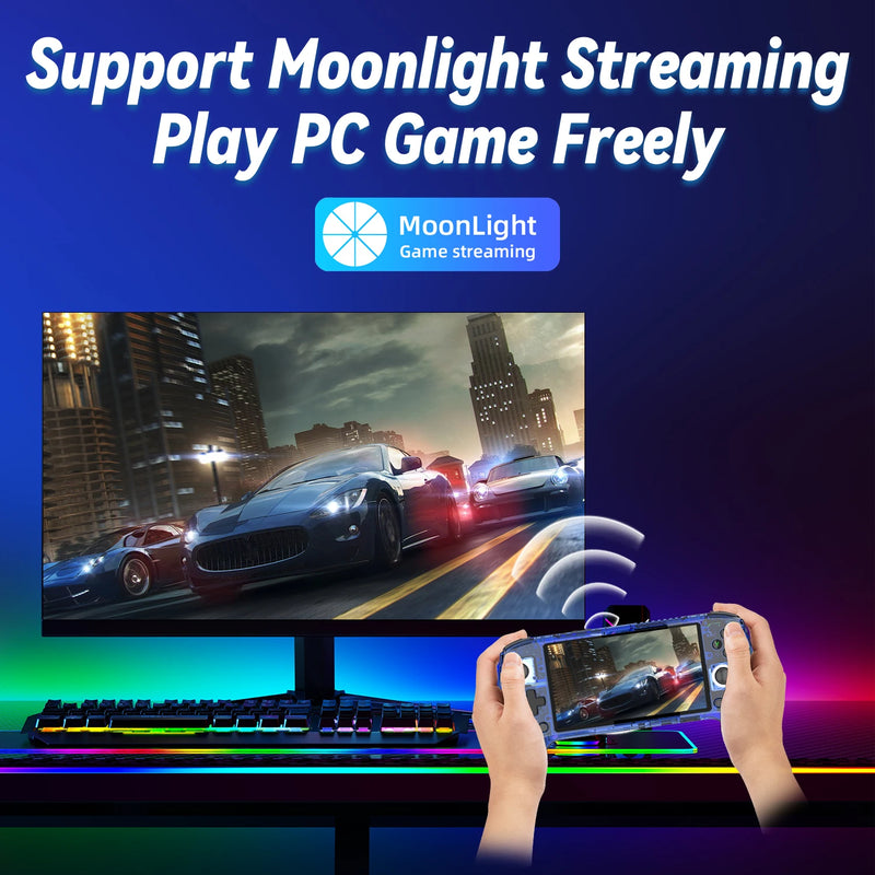 Anbernic rg556 console de jogos portátil 5.48 polegadas tela amoled 1080*1920 a