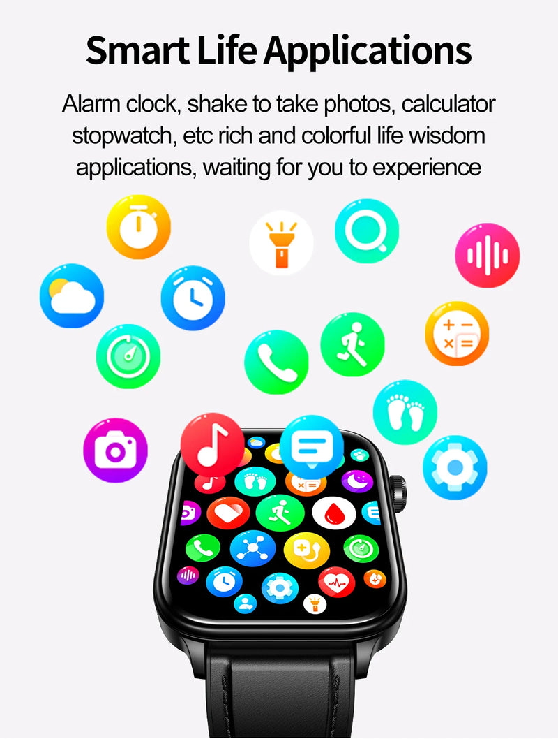 2025 New ECG+PPG Smart Watch Women Heart Rate Blood Lipid Uric Acid Women Menstrual Health Tracker Smartwatches For Android iOS